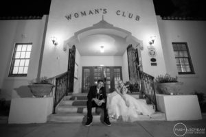 Women's Club Orange Wedding | Jessica + Eric